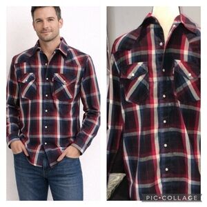 Levi's Modern fit plaid shirt